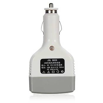 12-24V Şarj Power Inverter Adaptörü DC 500mA USB