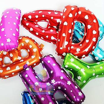 Folyo Balon HAPPY BIRTHDAY 40cm Parti Doğumgünü