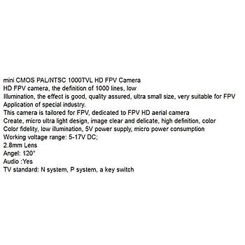 FPV Yarýþ Gözlük 5.8G 48C 2 Anten 200mW Verici 1000TVL Kamera Set 