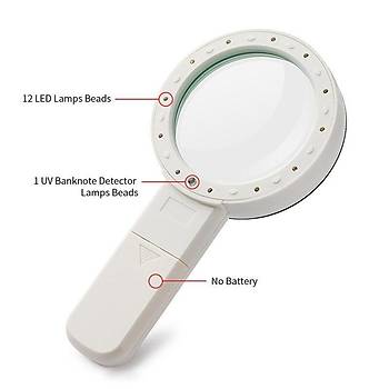 30X 95mm ift HD Optik Cam Lens El Byte 1 UV 12 LED Ikl