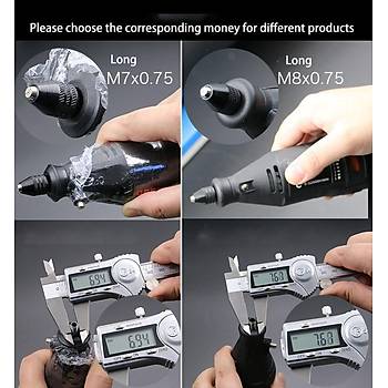 Dremel in 0.3-3.2mm Mini Mandaren Dntrc Adaptr 8mm Uzun