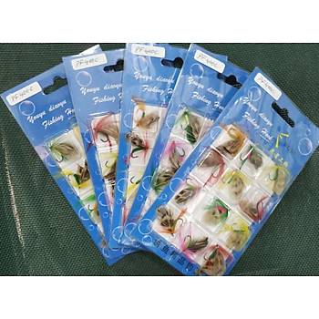 PROFISHER 12 Adet Sinek Bal�k��l��� Sazan T�y B�cek Yem Model C