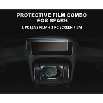 DJI SPARK 2 Adet Kamera Lens Koruyucu Film Drone Vücut Ekran Filmi