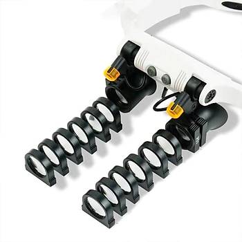 G�zl�k B�y�te� �ift Led I��kl� 7 Lensli 3X 4X 5X 6X 7X 10X 15X