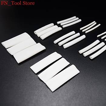 Poliolefin Isı Shrink Boru Tüp 1.5-12mm Beyaz Renk 2:1 320 Adet