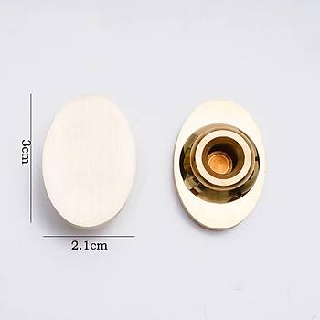 Bo� Mum M�h�r Pirin� Damga Ba�l��� Oval  �eklinde 21x30mm