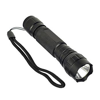 UV 365 NM 3W KIRMIZI IŞIK LED FENER 18650