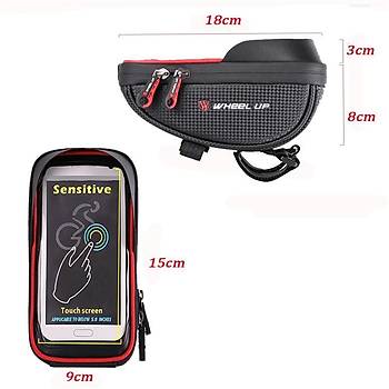 Bisiklet Gidon 6 inç Su Geçirmez Dokunmatik Ekran Cep Telefonu GPS Kýlýf Çanta