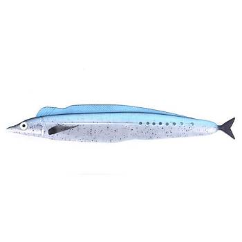 PROFISHER Tuna Av Mavi Silikon Sahte Balk Yem 32 cm 76 gr 