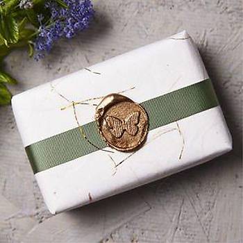 Retro Mektup M�h�r� Damga J Harfi + 30 Adet M�h�r Mumu + Eritme Ka����