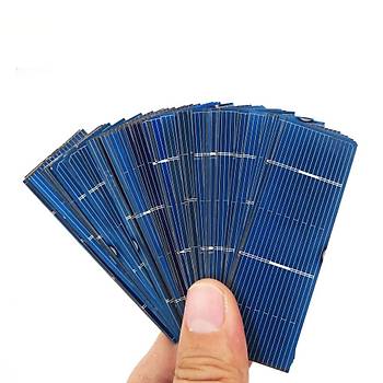 Fotovoltaik Güneş Paneli Monokristal 50 Adet 0.37 W 78*26mm DIY