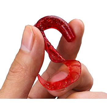 PROFISHER 10 Adet Silikon K�v�rc�k Kuyruk Kurt�uk 7 cm 1,5 gr 