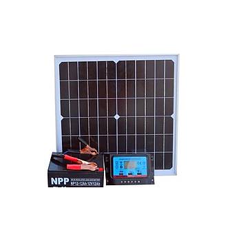 30 A SOLAR AKÜ ŞARJ GÜNEŞ PANELİ REGÜLATÖRÜ EKRANLI