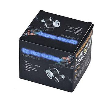 Uv + 2 Beyaz Led Zoom Ayarl Kafa Lambas + 2*18650 Pil TMWT