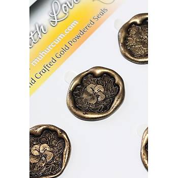 Mühürcüm Sakura 12 Adet 3D Hazır Kendinden Yapışkanlı Sticker Mühür RM2114