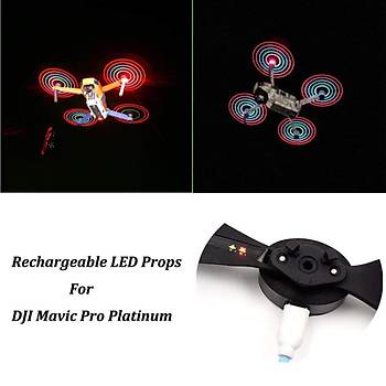 DJI Mavic 2 Zoom Düşük Gürültü Led Işıklı Flaş Desenli Gece Uçuş Pervane
