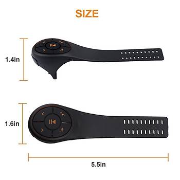 Medya Oynatıcı Araç Kiti Bluetooth Alıcısı FM Verici MP3 Çalar Güvenli Sürüş