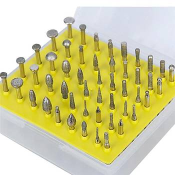 Elmas Taşlama Kafa Zımpara 50 li Set 3.0mm Shank Küçük Boy