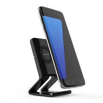 QI Kablosuz Hızlı Şarj Standı 5 V 1A Samsung S8 S7 S6 Note5 iPhone X 8 Plus