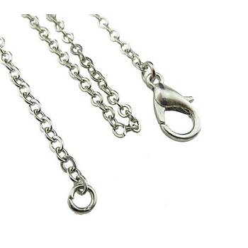 Gümüş Alaşım Unisex Geko (Gecko) Kolye Metal Zincir Kordon