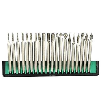 Elmas Freze Taşlama İğne Zımpara 20li Set 2.35mm 3mm Dremel Hobi