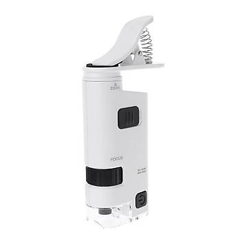 40-60X B�y�te� Zoom Ayarl� Led I��kl� Evrensel Telefon Klipli 