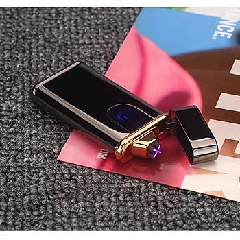 Plazma Çift Ark Çakmak Dokunmatik Ateşleme Elektrikli USB Şarjlı