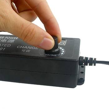 3-12V 5A Ayarlı Güç Adaptörü Led Ekran AC DC Değişken Gerilimli