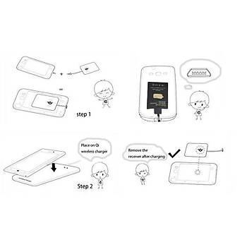 Samsung S3 için Qi Kablosuz Şarj Pad'i