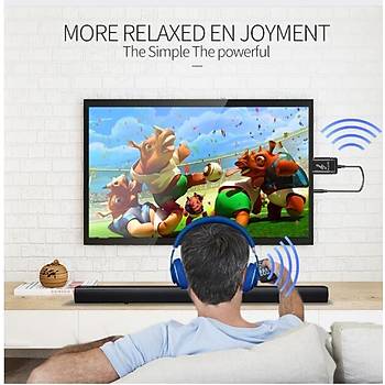 Bt V5.0 Usb Verici Alıcı Stereo Ses Müzik A2DP AVRCP Adaptörü Tv den Kulaklığa 