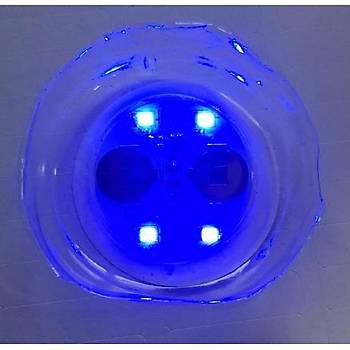 Parti Led Dekor Bardak Şişe Etiket Parlak 4 LED Flaş ve Düz Yanma 45mm