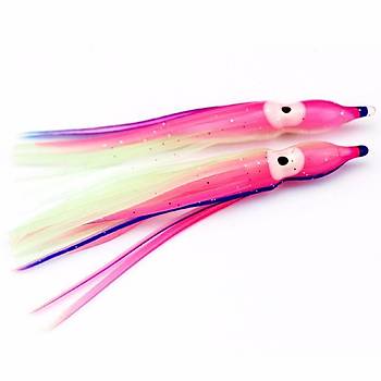5 Kark Renk Soft Silikon Yapay Kalamar Yem 12cm 5gr