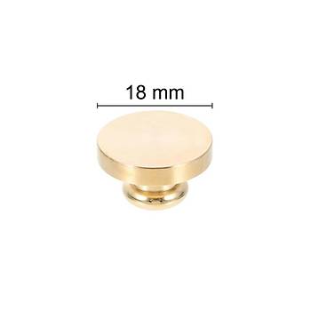 Mühürcüm Mührü Mumu Damga 10 mm Yuvarlak Boş Pirinç Kafa + Ahşap Sap R5799O10