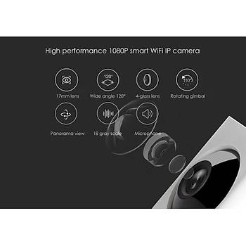 Xiaomi Dafang 1080P WiFi Smart IP Monitr IR Kamera 2 Ynl Ses