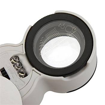 45x 22mm Katlan�r �l�ekli Optik Lens 2 Beyaz Led 1 UV Led I��kl� 