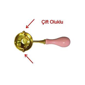 Mum M�h�r� �inko Eritme Ka���� �ift Oluklu Ah�ap Su Pembe Sapl�
