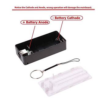 USB 5V 1A 18650 Power Bank kili Bo Pil Kutusu