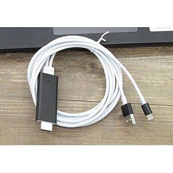 iPhone-iPad dan TV'ye Aktarım Kablosu 2 Metre MHL HDMI 1080P