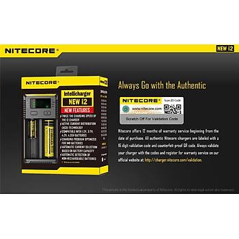 Nitecore i2 Digital LCD Akıllı Devre Şarj Cihazı li-ion IMR Nicd 