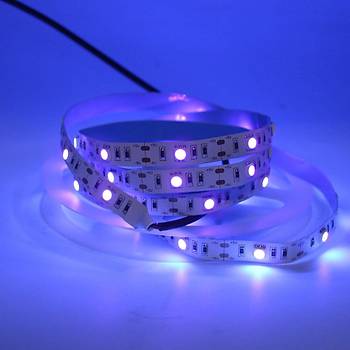 395nm UV 1 mt �erit 30 Led Esnek Kesilebilir I��k 5V USB 3M Bant