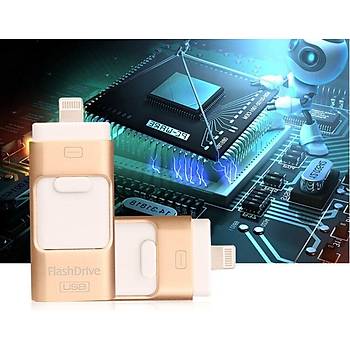 128 GB USB OTG Flash Bellek iPhone-Android-PC