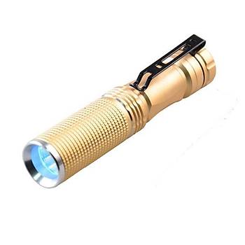 UV 5W 365nm Dalga Boyu Ultra Violet Yaka Klepsli El Feneri