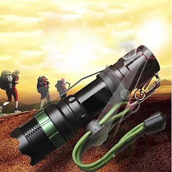LED El Feneri 10W 2000 Lmen Linterna CREE T6 LED  Zumlanabilir 3 xAAA-1x18650 
