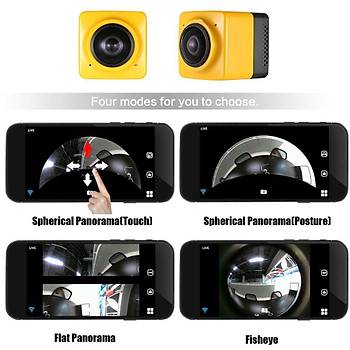 CUBE 360 Panoramik WiFi Sports Action Camera