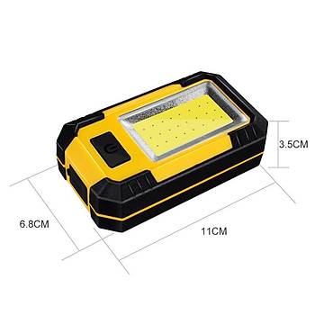 Outdoor 30W Mini Şarjlı 21 LED 3 Mod Projektör Power Bank 