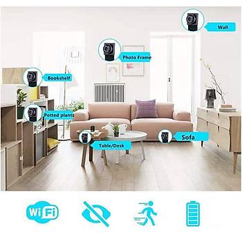 HD 1080P Taşınabilir WiFi IP Mikro Kamera P2P Kablosuz Webcam Video Kaydedici 