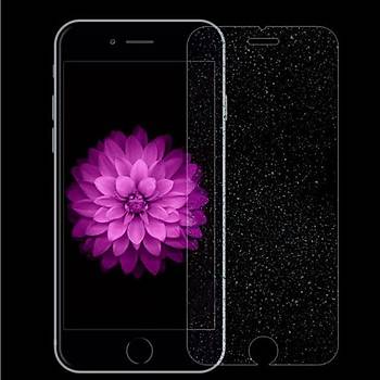 iPhone 6 6S Ýçin Diamond Simli Ekran Koruyucu Tamperli Cam Seffaf Renk Pullu