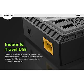 Akıllı Pil Şarj LCD Ekran li-ion 18650 14500 16340 26650 AAA AA DC 12V Joinrun S4