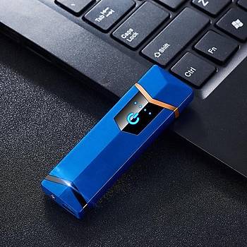 Alevsiz Çakmak Parmak İzi Dokunmatik Sensör USB Şarjlı Arrow Edge