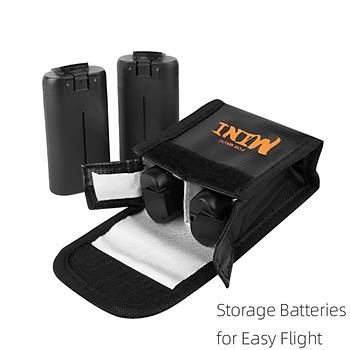 DJI Mavic Mini 2 Pil İçin Saklama Çantası Yanmaz Koruyucu Kılıf